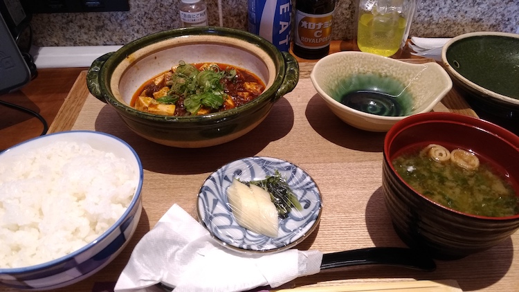 かるまるサウナ飯｜四川式麻婆豆腐定食 1,180円