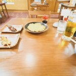 レストランの食事（グリーンランド中洲）