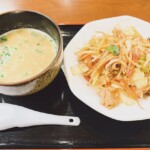 レストランの食事（グリーンランド中洲）