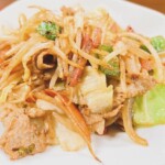 レストランの食事（グリーンランド中洲）