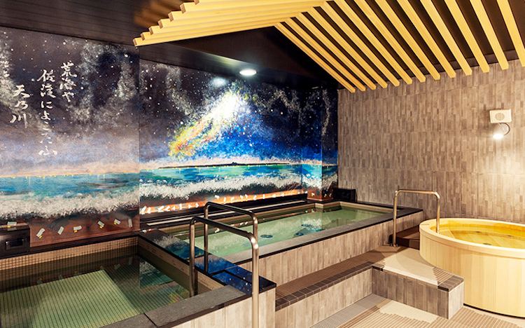 水風呂の雰囲気：ホテルグローバルビュー新潟