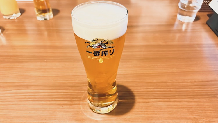 生ビール｜ユーランドホテル八橋のレストラン
